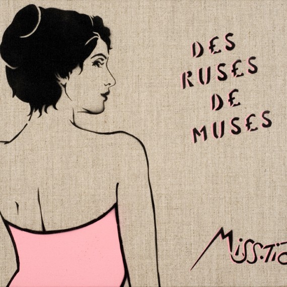 Miss.Tic, exposition FlashBack à la galerie Lélia Mordoch rue Mazarine à Paris